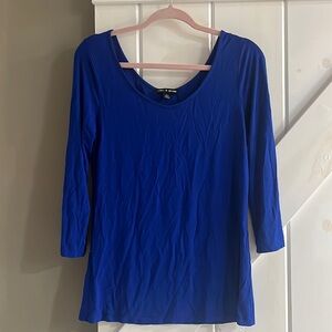 Royal Blue Cable & Gauge Womens Blouse, Size M